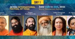 Day 1 International Festival of Yoga